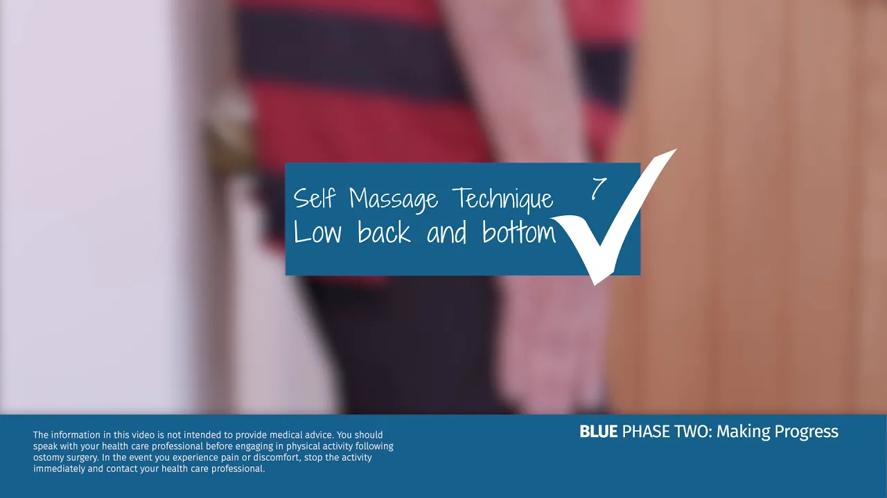 Blå ruta med vit text