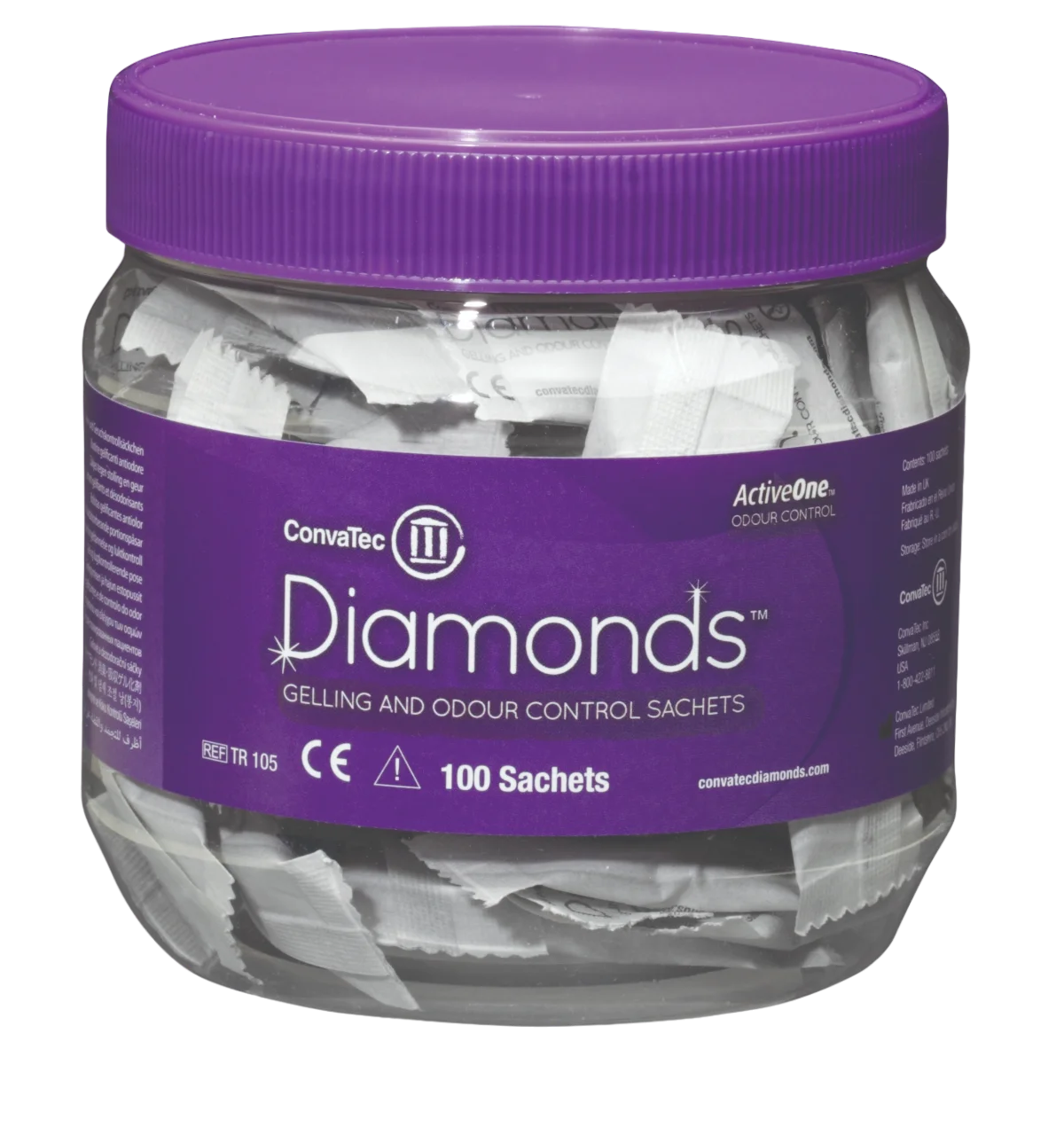 Sachets™ de gélification et de contrôle des odeurs de diamants